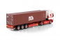 Preview: WSI Models 01-5154 FERDI VAN DEN HEUVEL SCANIA 4 SERIES TOPLINE 4X2 FLEX CONTAINER TRAILER - 3 AXLE + 40FT CONTAINER