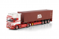 Preview: WSI Models 01-5154 FERDI VAN DEN HEUVEL SCANIA 4 SERIES TOPLINE 4X2 FLEX CONTAINER TRAILER - 3 AXLE + 40FT CONTAINER