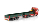 Preview: WSI Models 01-5069 GIVE SCANIA S HIGHLINE CS20H RIGED FLATBED TRUCK 8X2 TAG AXLE FLATBED DRAWBAR TRAILER - 3 AXLE WITH PALFINGER PK 480 TEC