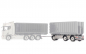 Preview: MarGe Models 2422-04 GS Meppel Abrollkipper-Containeranhänger Scania Dunkelgrau Metallic