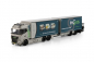 Preview: WSI Models 01-5070 INSUS B.V. DAF XG RIGED CURTAINSIDE TRUCK 6X2 TAG AXLE RIGED CURTAINSIDE DRAWBAR CENTRE-AXLED TRAILER - 2 AXLE TRUCK MOUNTED FORKLIFT