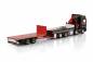 Preview: WSI Models 410319 MAMMOET SCANIA R HIGHLINE CR20H RIGED FLATBED TRUCK 8X2 TAG AXLE RIGED FLATBED TRUCK DRAWBAR TRAILER - 6 AXLE WITH PALFINGER PK 370 TEC