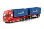 Preview: WSI Models 01-4965 RETURA SCANIA R HIGHLINE CR20H RIGED TRUCK WITH HOOKLIFT SYSTEM 6X2 TAG AXLE HOOKLIFT CONTAINER DRAWBAR TRAILER - 3 AXLE + 2X 40M3 CONTAINER