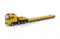 Preview: WSI Models 01-4935 STANGE VOLVO FH5 GLOBETROTTER XL 8X4 SL LOW LOADER WITH 3 AXLE DOLLY - 7 AXLE