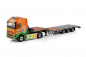 Preview: WSI Models 01-4995 VAN DER VLIST GROOT AMMERS VOLVO FH5 GLOBETROTTER ELECTRIC 4X2 SEMI LOW LOADER - 3 AXLE