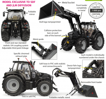 Universal Hobbies 6862 Deutz-Fahr 6150.4 TTV WARRIOR mit Stoll FZ 47-23 Frontlader