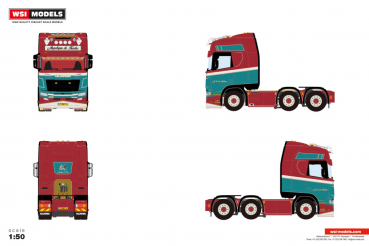 WSI Models 01-5037 A.P. DE KRAKER SCANIA R HIGHLINE CR20H 6X2 TWIN STEER