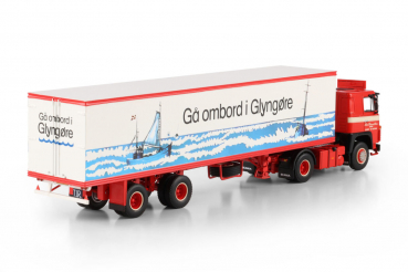 Preview: WSI Models 01-4889 ALFRED PEDERSEN SCANIA 0 SERIES 4X2 CLASSIC BOX TRAILER - 2 AXLE