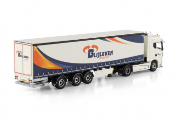 WSI Models 01-5087 BLIJLEVEN TRANSPORT MAN TGX GM 4X2 TRIDEC CURTAINSIDE TRAILER - 3 AXLE
