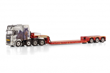 WSI Models 01-4570 Esser Schwertransporte SCANIA R HIGHLINE CR20H 8X4 EURO PX LOW LOADER - 3 AXLE