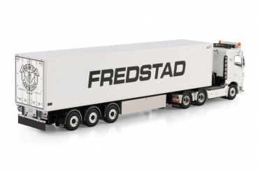 Preview: WSI Models 01-4874 FREDSTAD VOLVO FH4 SLEEPER CAB 6X2 TAG AXLE REEFER TRAILER - 3 AXLE
