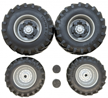 MarGe Models 2610 Satz Trelleborg 900-60 R42 Reifen, Felgen und Radkappen