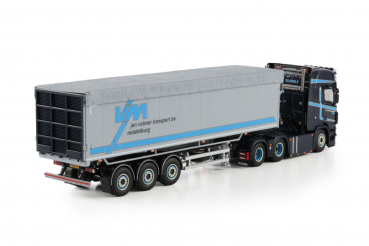 Preview: WSI Models 01-5034 JAN VOLMER TRANSPORT BV SCANIA R HIGHLINE CR20H 6X2 TAG AXLE TIPPER VOLUME TRAILER - 3 AXLE
