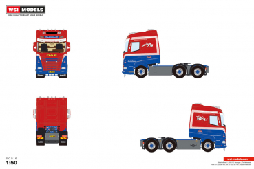 WSI Models 01-5104 JENS H. PETERSEN DAF XG 6X2 TAG AXLE