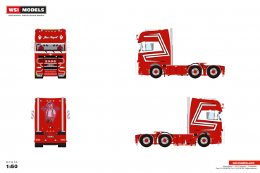 WSI Models 01-5169 JENS NAUJOK DAF XF 105 SUPER SPACE CAB 6X2 TAG AXLE