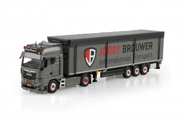 WSI Models 01-5054 JORDY BROUWER TRANSPORT MAN TGX GX 4X2 VOLUME TRAILER - 3 AXLE