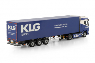 WSI Models 01-4980 KLG EUROPE DAF XG+ MY25 4X2 BOX TRAILER - 3 AXLE