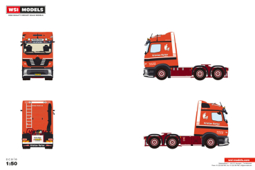 WSI Models 01-5545 KRISTIAN RYTTER MERCEDES-BENZ ACTROS L - PROCABIN STREAM 6X2 TAG AXLE