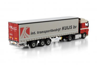 WSI Models 01-4845 Kuijs DAF XF SPACE CAB MY2017 4X2 TRIDEC CURTAINSIDE TRAILER - 3 AXLE