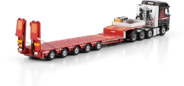WSI Models 410348 MAMMOET DAF XG 8X4 WITH 5 AXLE NOOTEBOOM MANOOVR