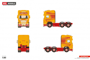 WSI Models 01-4911 MATTHIJS B. BOLT SCANIA STREAMLINE TOPLINE 6X2 TWIN STEER