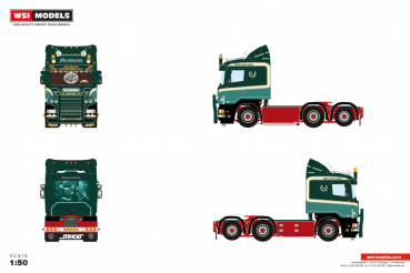 WSI Models 01-5363 MUNKHOLM SCANIA R6 FLAT ROOF 6X2 TAG AXLE