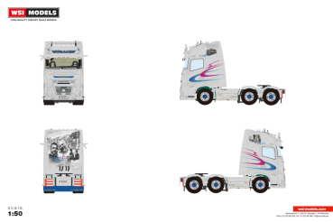 WSI Models 01-5586 NÖBAUER TRANSPORT VOLVO FH AERO GLOBETROTTER XL 6X2 TWIN STEER