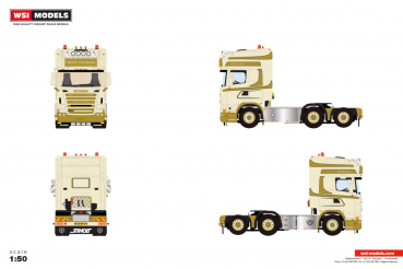 WSI Models 01-4997 NZERINK SCANIA R5 TOPLINE 6X2 TAG AXLE