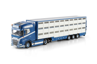 WSI Models 01-5191 Peeters de Bakker DAF XG+ MY25 4X2 LIVE STOCK TRAILER - 3 AXLE