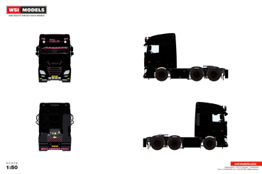 WSI Models 01-5530 PGL BV DAF XF SPACE CAB MY2017 6X2 TWIN STEER