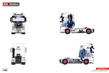WSI Models 01-5244 POPP FAHRZEUGBAU - CATWOMAN RENAULT TRUCKS T HIGH EVO 4X2