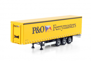 WSI Models 04-2210 Premium Line CURTAINSIDE TRAILER - 3 AXLE - P&O Ferrymasters