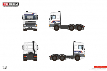 WSI Models 04-2272 PREMIUM LINE DAF 95 SPACE CAB 6X2 TWIN STEER