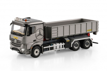 WSI Models 04-2239 PREMIUM LINE MERCEDES-BENZ AROCS MP4 2.300MM CLASSIC SPACE RIGED TRUCK WITH HOOKLIFT SYSTEM 6X4 + 15M3 CONTAINER