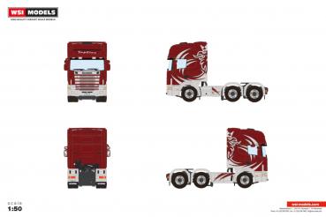 WSI Models 04-2248 PREMIUM LINE SCANIA 4 SERIES TOPLINE 6X2 TWIN STEER