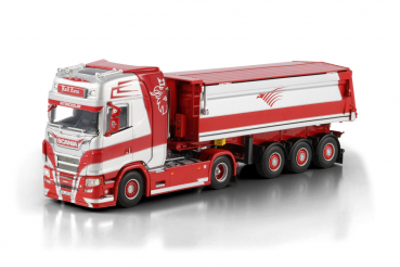 WSI Models 01-5038 RALF ZORN SCANIA S HIGHLINE CS20H 4X2 NON STEERING TIPPER TRAILER - 3 AXLE