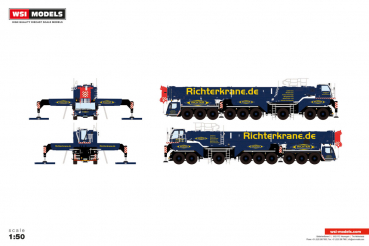 WSI Models 51-2202 RICHTERKRANE LIEBHERR LTM 1750-9.1