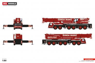 WSI Models 51-2179 RIGA MAINZ LIEBHERR LTM 1350-6.1