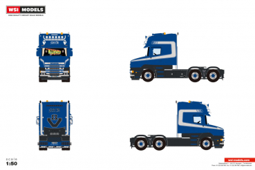 WSI Models 01-4964 SDTB SCANIA 4 SERIES TORPEDO TOPLINE 6X4