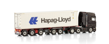 Preview: WSI Models 02-3356 SIEGRIST SCANIA S HIGHLINE CS20H 6X2 TWIN STEER 2 CONNECT COMBI TRAILER - 5 AXLE + 40FT REEFER CONTAINER THERMOKING