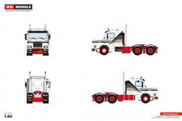 WSI Models 01-4896 TAGE KRISTENSEN SCANIA 3 SERIES TORPEDO 6X2 TAG AXLE