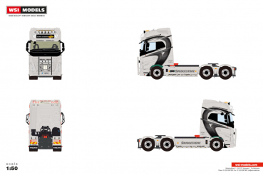 WSI Models 01-4963 TANK CARGO VOLVO FH5 GLOBETROTTER XL 6X2 TAG AXLE
