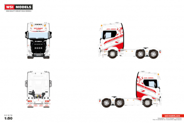 WSI Models 01-5218 TFT FRAKT SCANIA S HIGHLINE CS20H 6X2 TAG AXLE