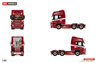 WSI Models 01-5433 THOMAS K. ANDERSEN SCANIA R HIGHLINE CR20H 6X2 TAG AXLE