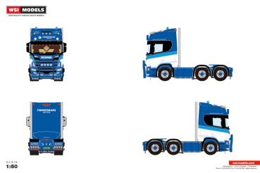 WSI Models 01-5450 TIMMERMANS INFRA SCANIA R HIGHLINE CR20H 6X2 TWIN STEER