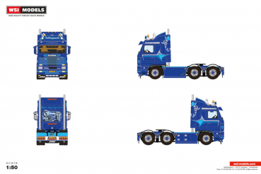 WSI Models 01-5230 TOFTEGAARD SCANIA 3 SERIES STREAMLINE 6X2 TAG AXLE