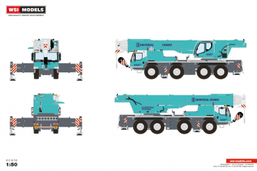 WSI Models 51-2193 UNIVERSAL CRANES NEW ZEALAND LIEBHERR LTM 1090-4.2