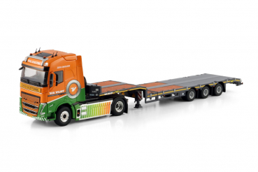 WSI Models 01-4995 VAN DER VLIST GROOT AMMERS VOLVO FH5 GLOBETROTTER ELECTRIC 4X2 SEMI LOW LOADER - 3 AXLE