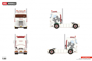 WSI Models 01-5090 VAN HOUTEN VOLVO FH5 SLEEPER CAB 4X2