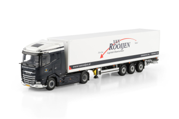 WSI Models 01-5270 Van Rooijen Logistiek B.V. DAF XG MY25 4X2 BOX TRAILER - 3 AXLE